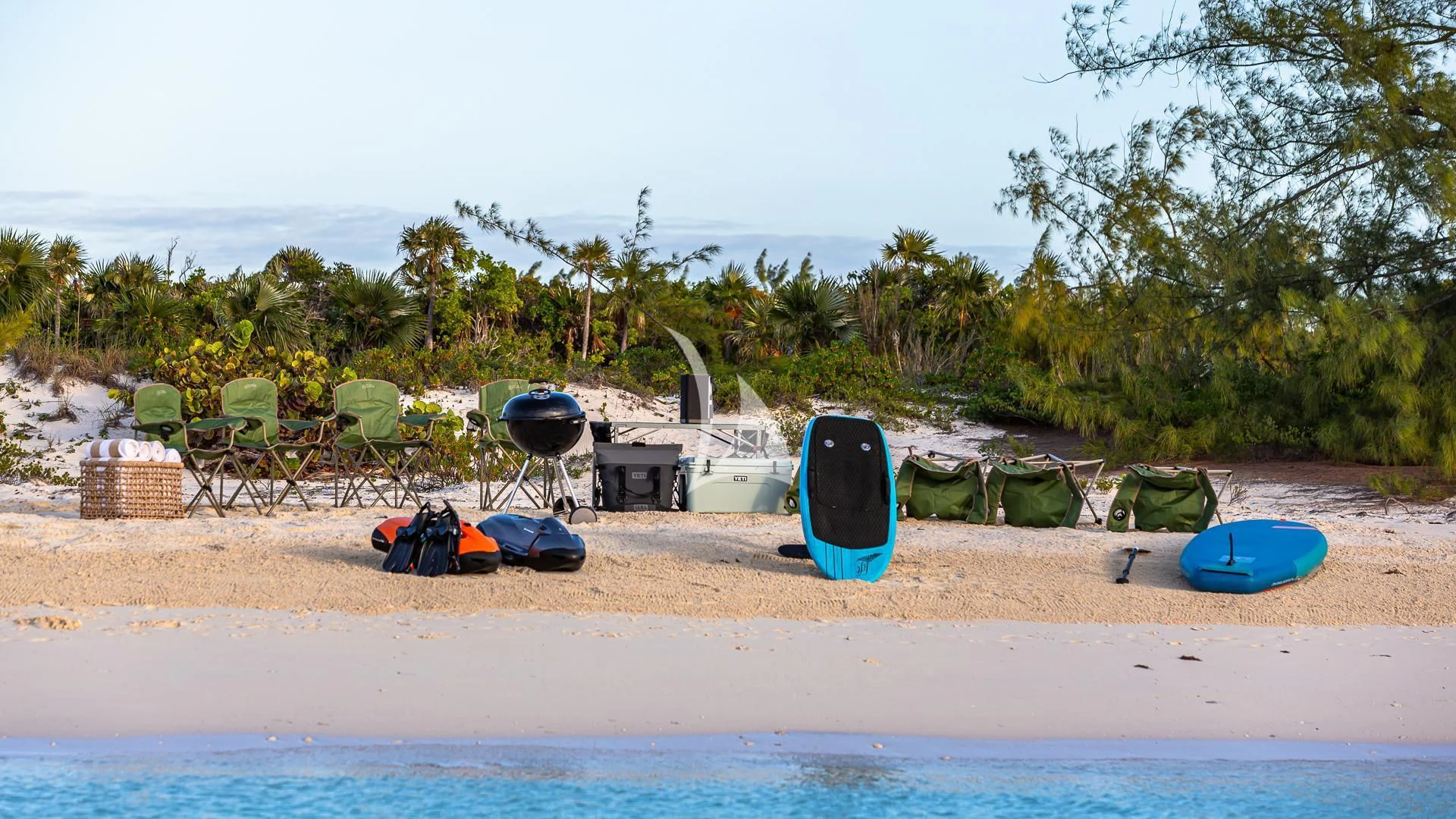 a boat on a beach aboard SEA CLASS Yacht for Sale