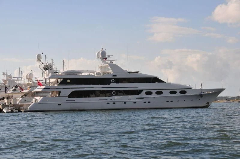 a white yacht in the water aboard SEA CLASS Yacht for Sale