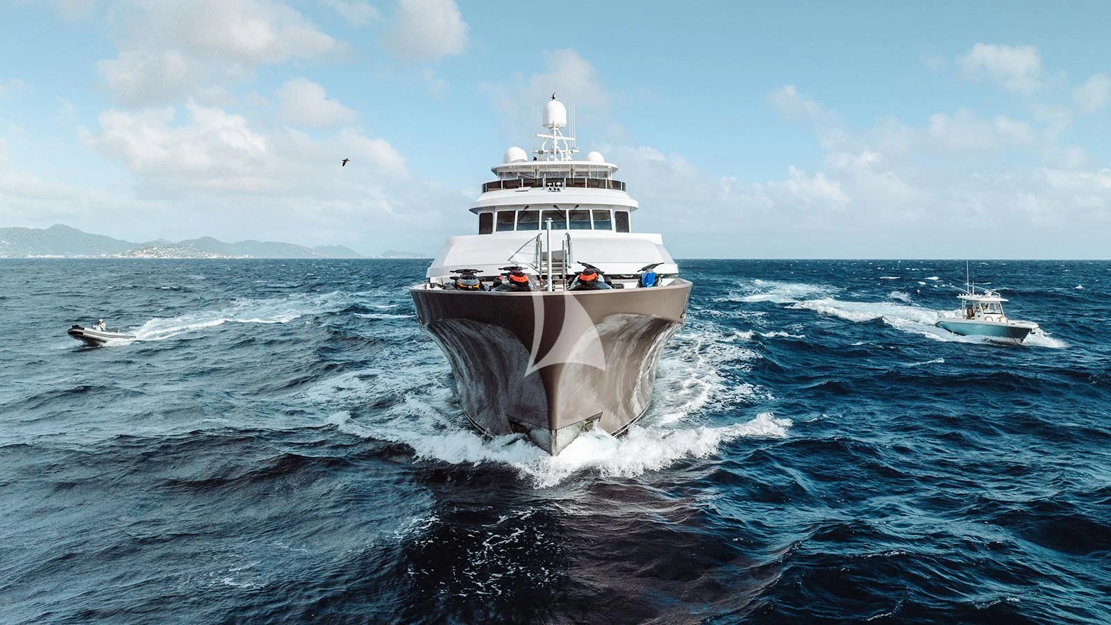 a boat in the water aboard SEA CLASS Yacht for Sale