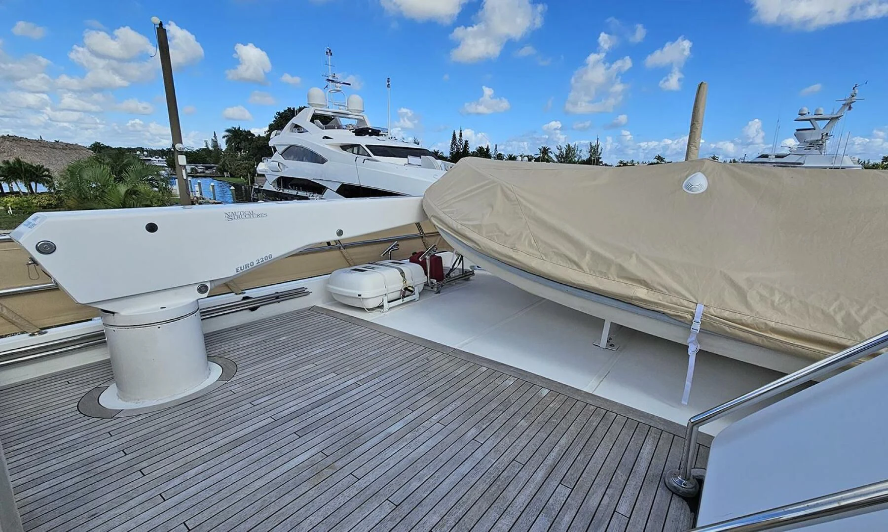 a couple of boats on a dock aboard MY KIMBERLY Yacht for Sale