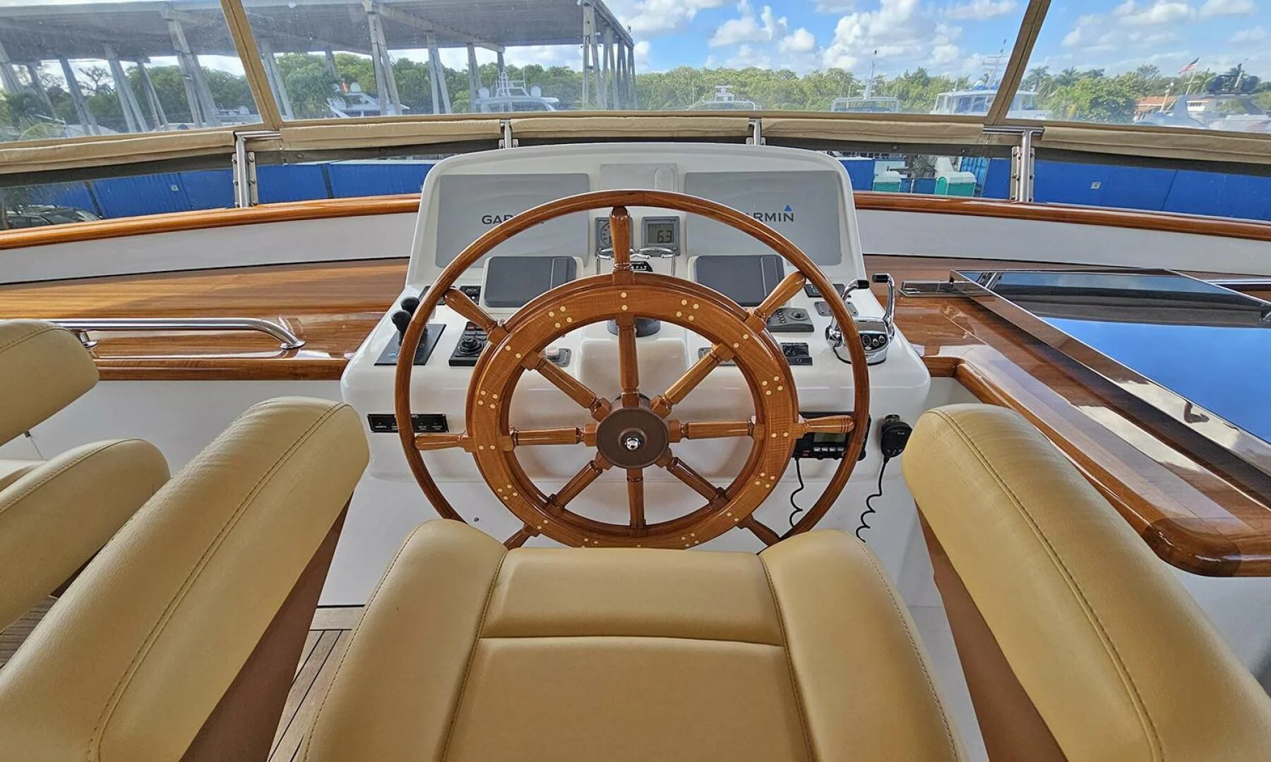 the inside of a car aboard MY KIMBERLY Yacht for Sale
