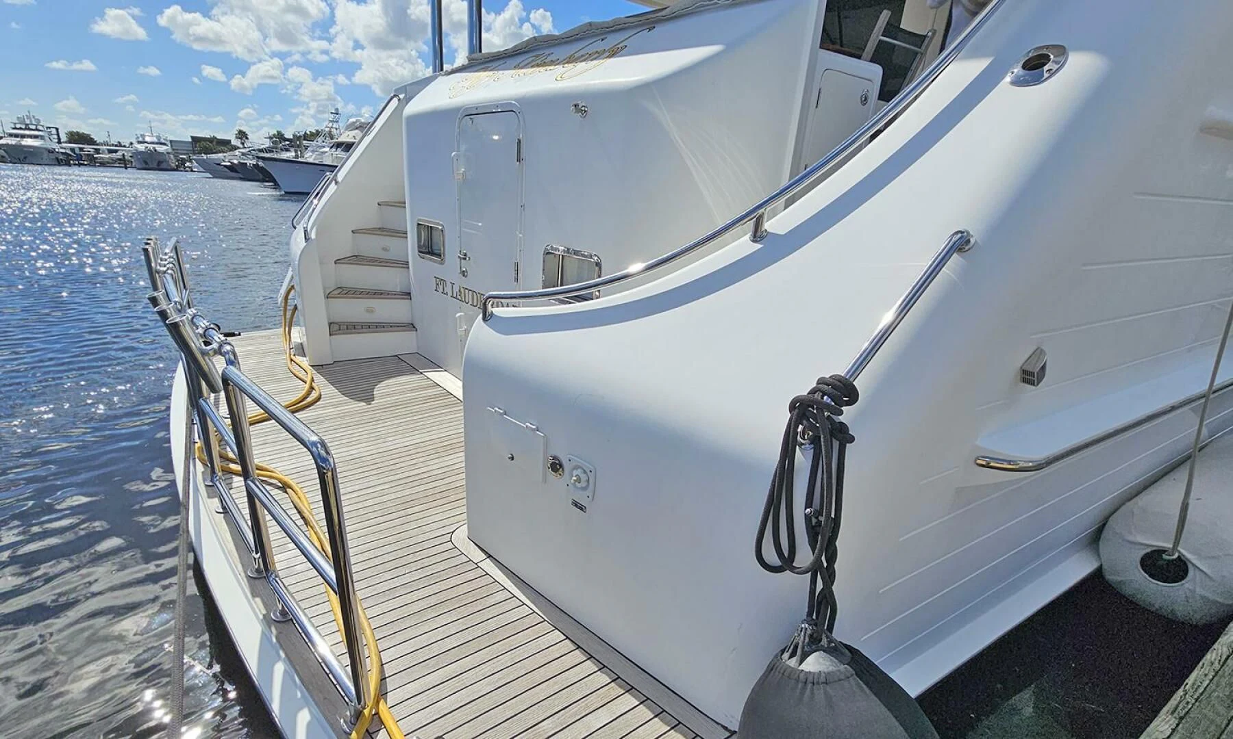 a boat on the water aboard MY KIMBERLY Yacht for Sale