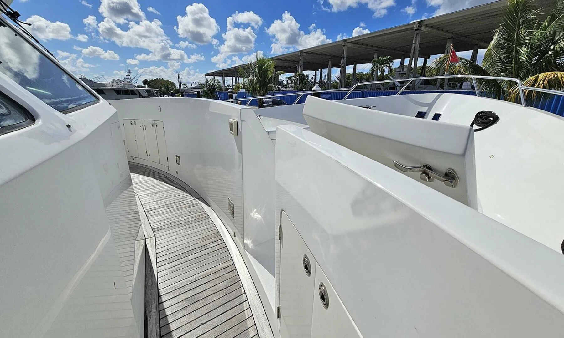 a white boat on the water aboard MY KIMBERLY Yacht for Sale