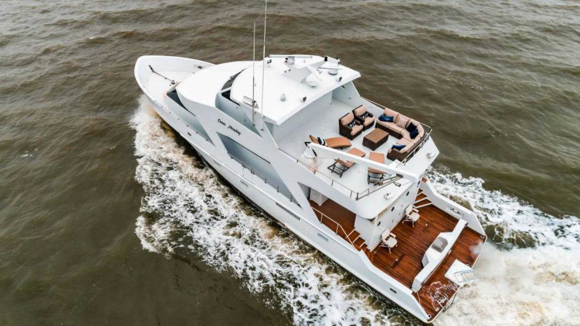 a boat in the water aboard BUSINESS TRIP 2 Yacht for Sale