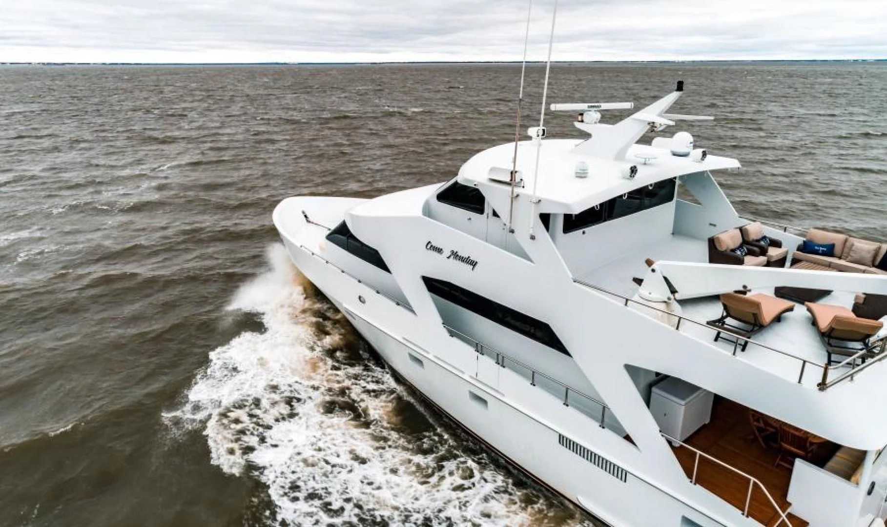 a boat on the water aboard BUSINESS TRIP 2 Yacht for Sale