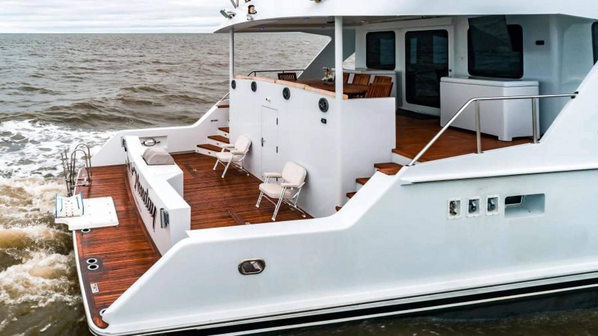 a boat on the water aboard BUSINESS TRIP 2 Yacht for Sale