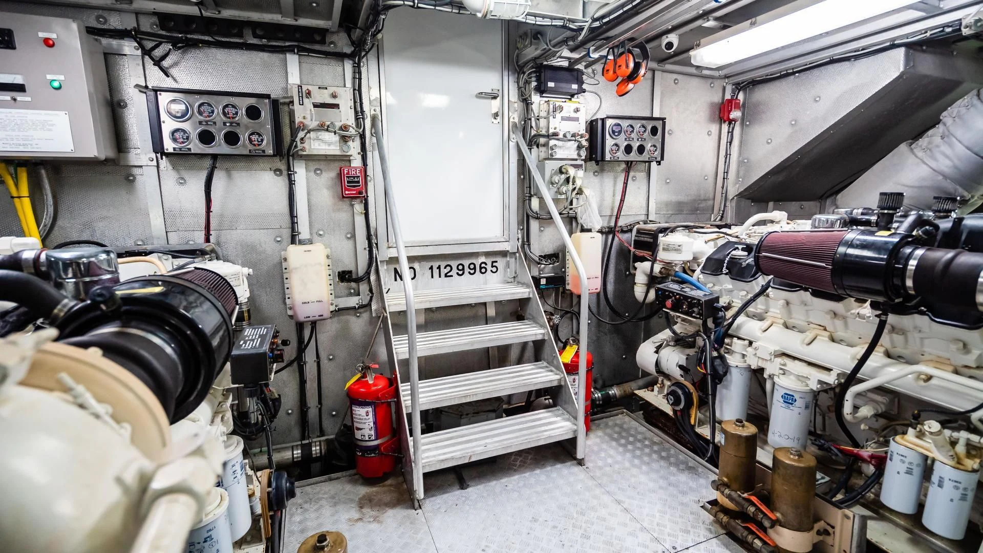 a room with machinery aboard BUSINESS TRIP 2 Yacht for Sale