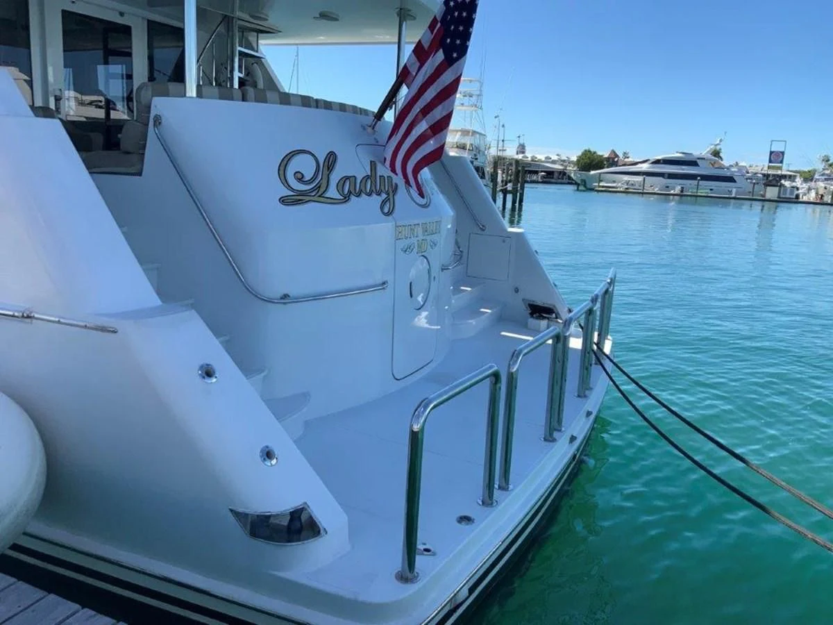 a boat on the water aboard LADY GRACE Yacht for Sale