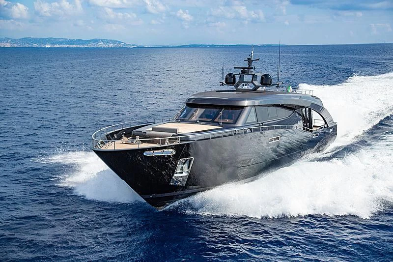 a boat on the water aboard FREEDOM Yacht for Sale