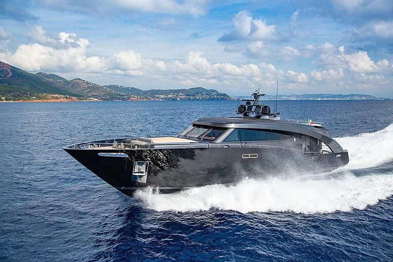 a boat in the water aboard FREEDOM Yacht for Sale