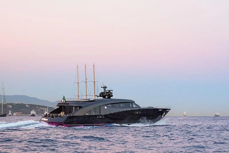 a boat on the water aboard FREEDOM Yacht for Sale