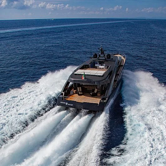 a boat on the water aboard FREEDOM Yacht for Sale