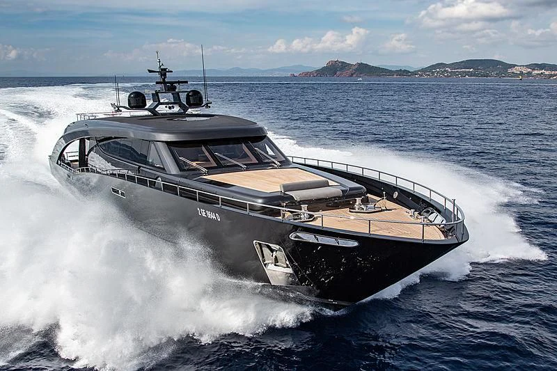 a boat on the water aboard FREEDOM Yacht for Sale