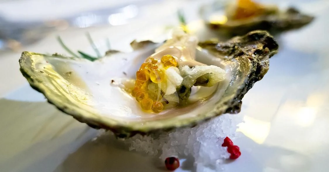 a piece of food on a plate aboard M/Y ANTHEA Yacht for Sale