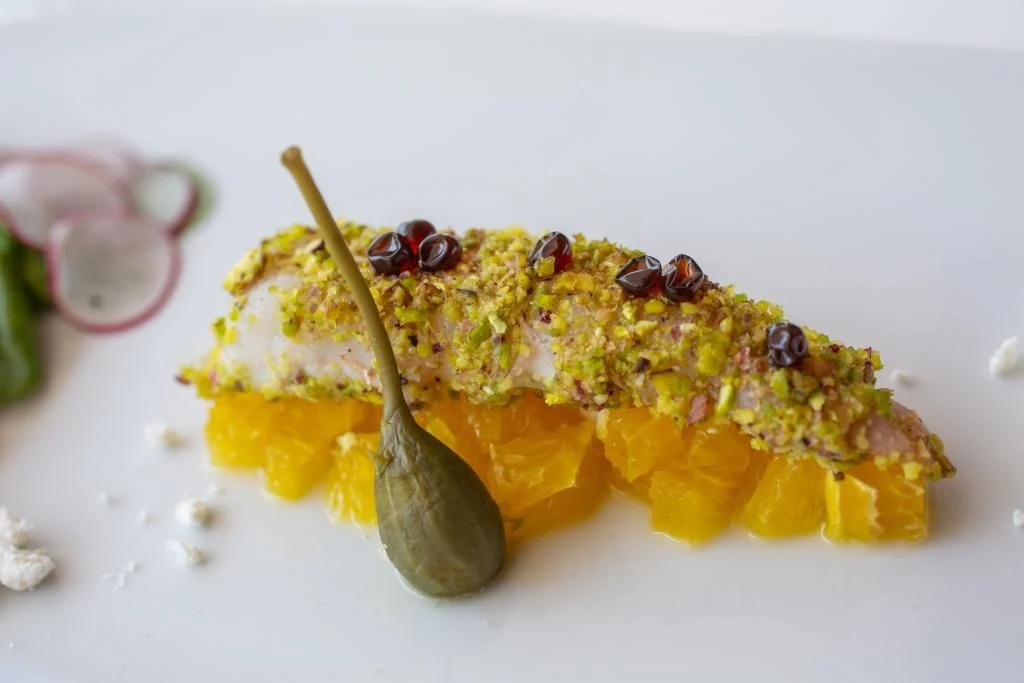 a spoon in a bowl of food aboard M/Y ANTHEA Yacht for Sale