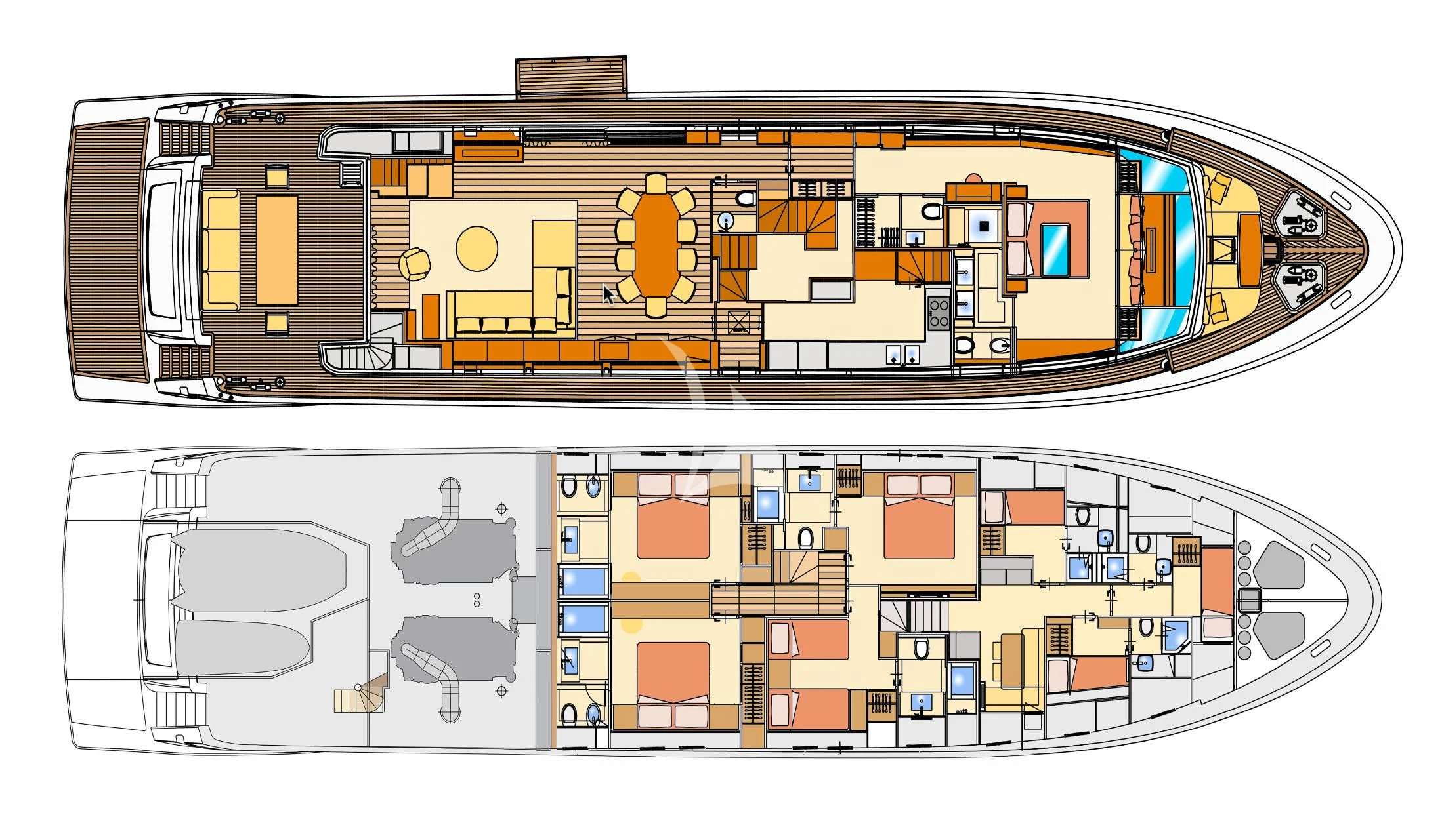 a computer chip with a yellow and blue design aboard VITTORIA Yacht for Charter