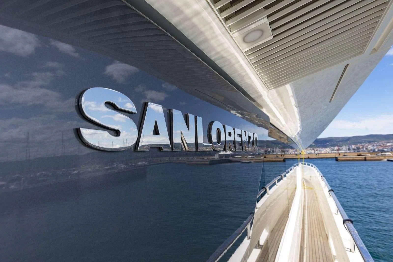 a boat on the water aboard VITTORIA Yacht for Charter