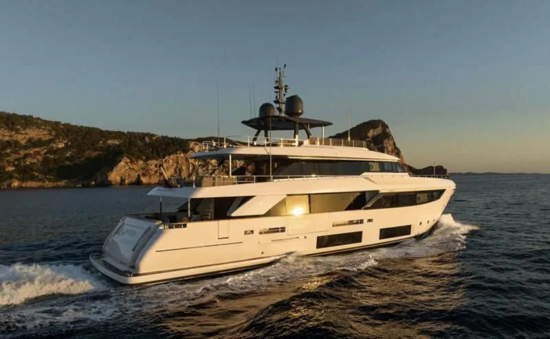 a boat on the water aboard ACQUA Yacht for Sale
