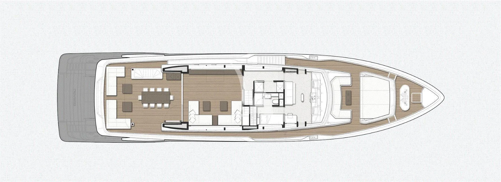 a grey and white electronic device aboard ACQUA Yacht for Sale