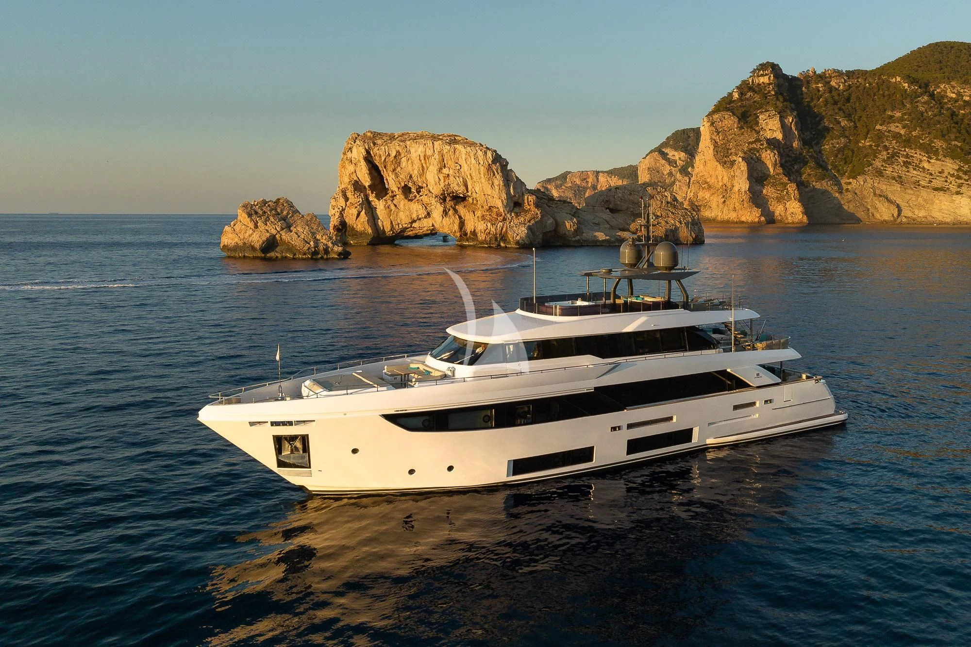 a boat on the water aboard ACQUA Yacht for Sale