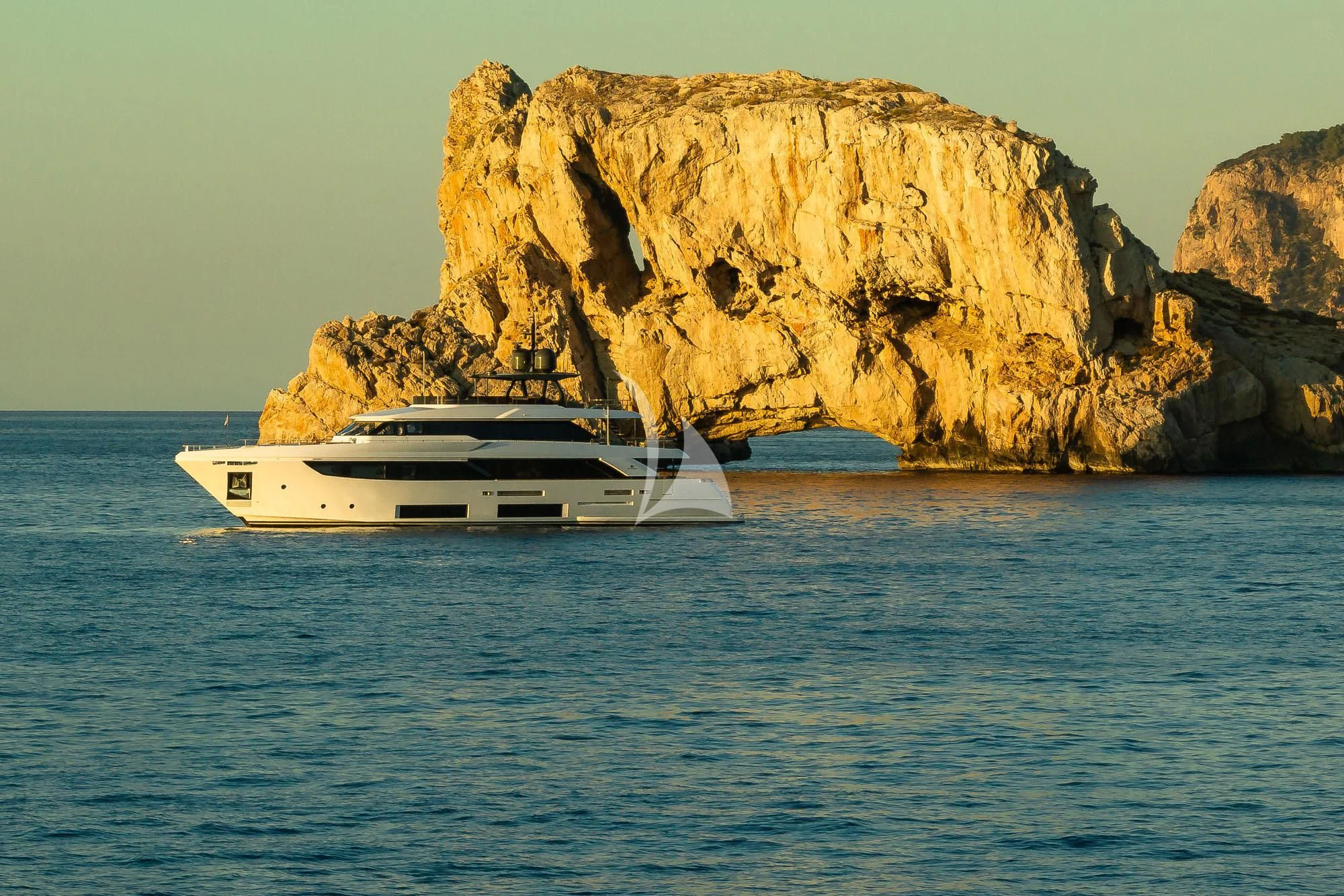 a boat in the water aboard ACQUA Yacht for Sale