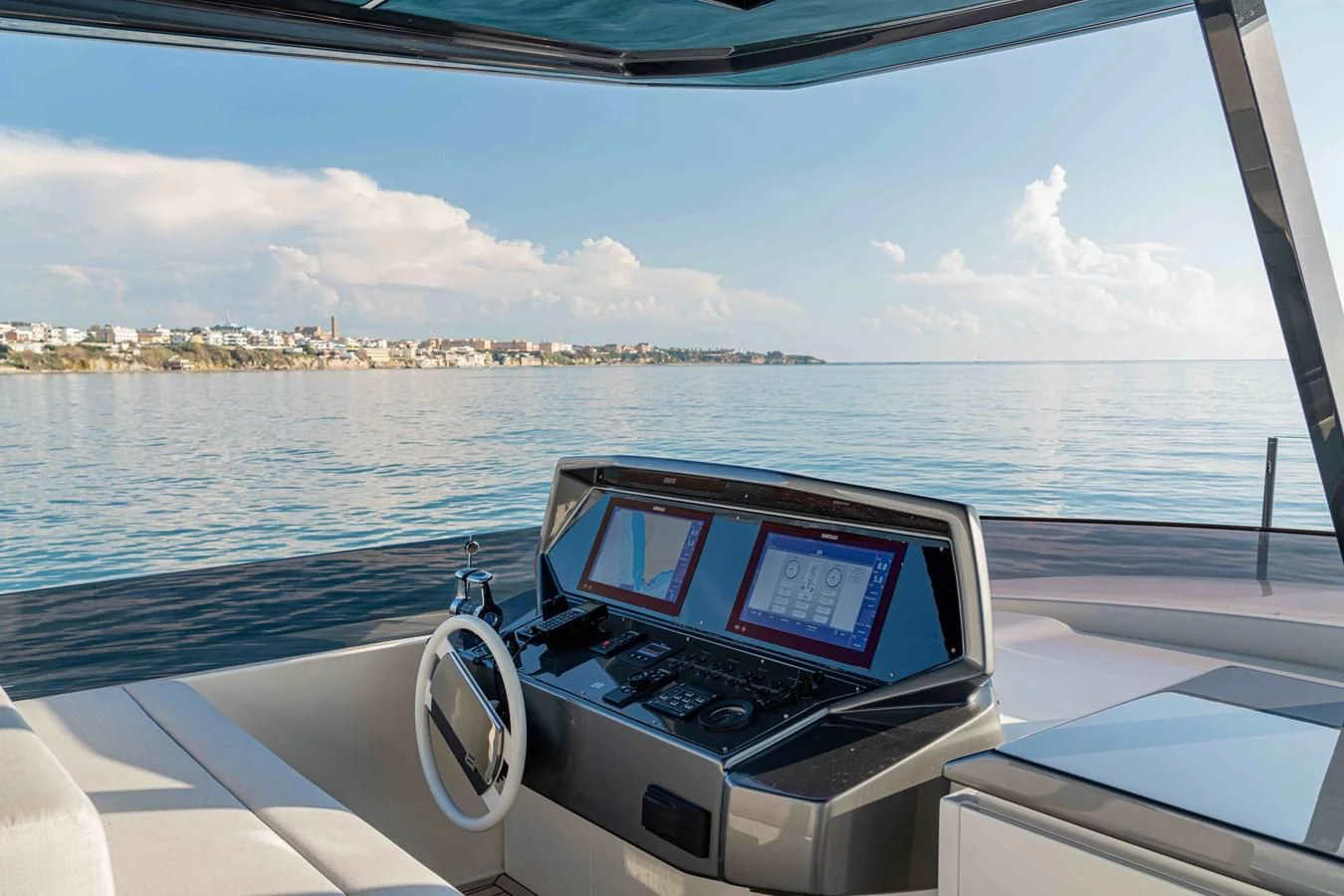 a laptop on a boat aboard YEMAJA Yacht for Sale