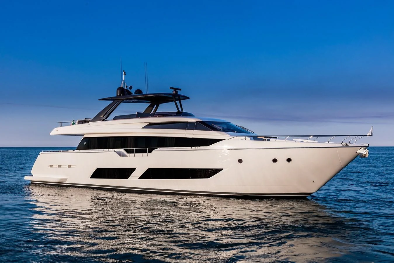 a white yacht in the water aboard YEMAJA Yacht for Sale