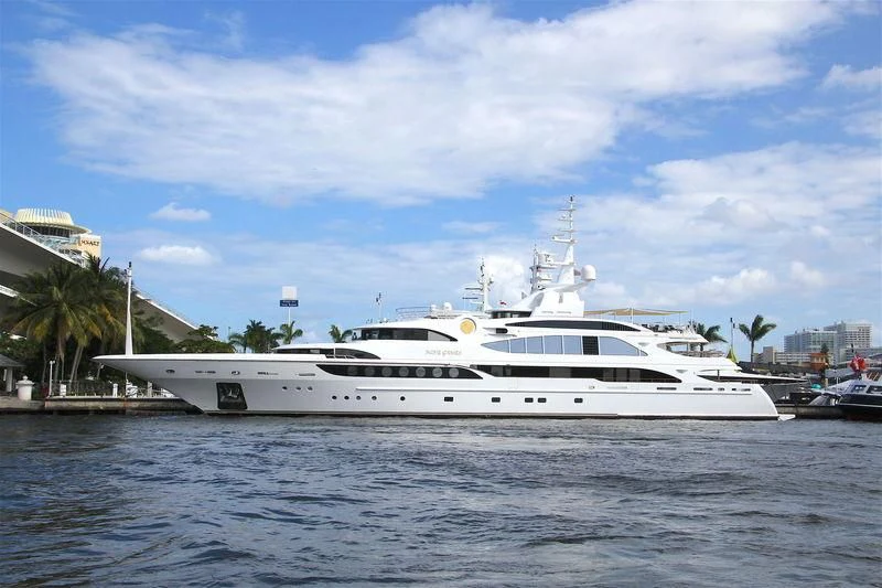a white yacht in the water aboard SORRENTO Yacht for Sale