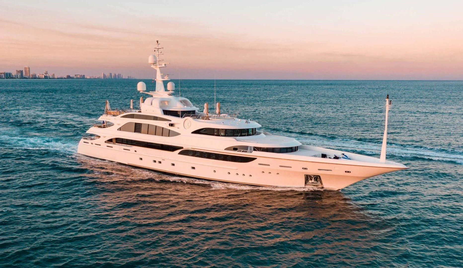 a white boat in the water aboard SORRENTO Yacht for Sale
