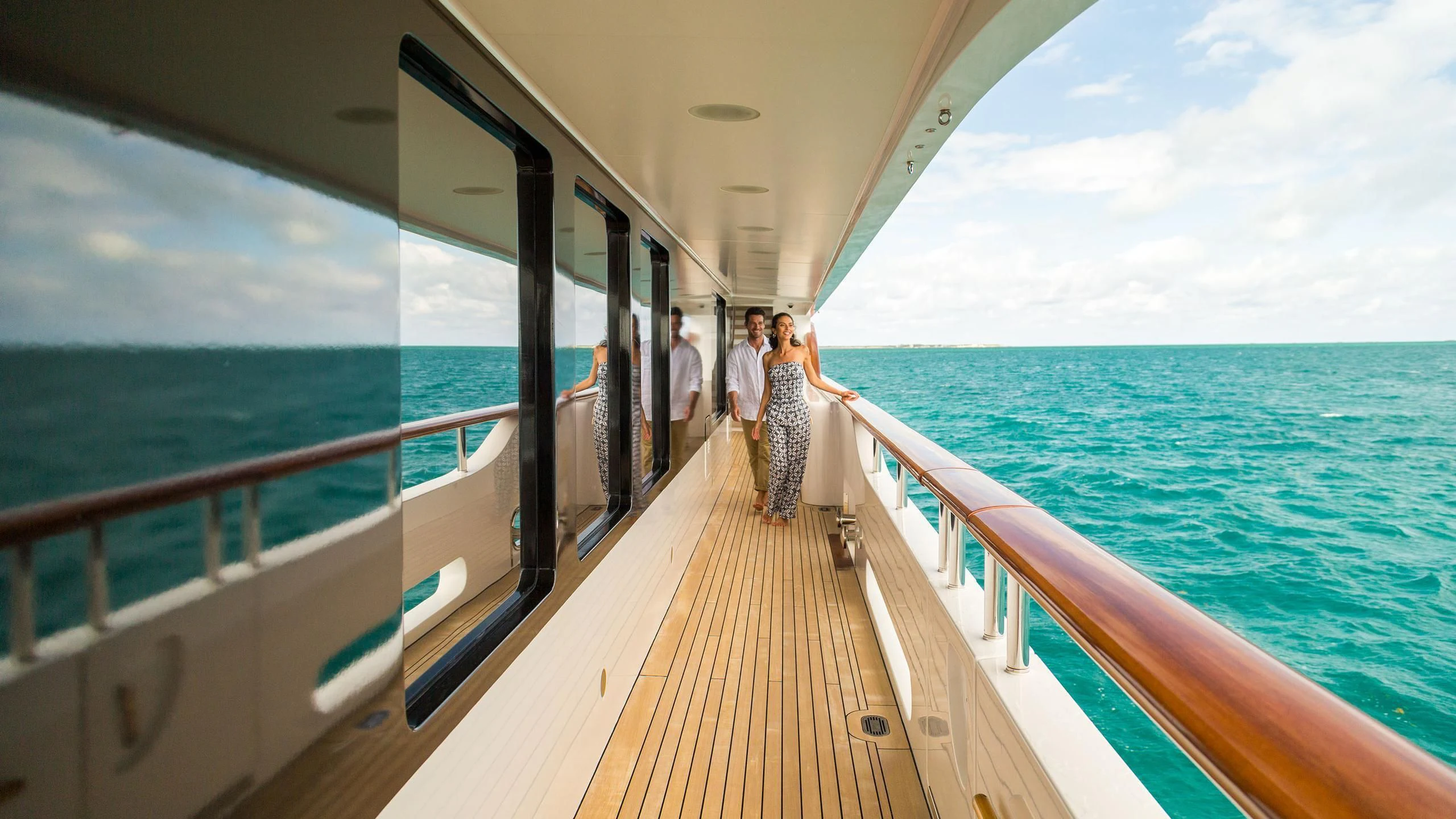 a group of people on a boat aboard SORRENTO Yacht for Sale