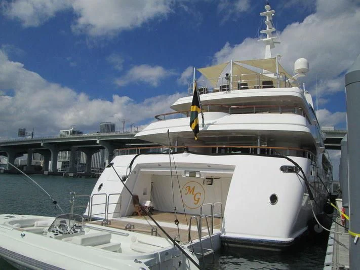 a couple of boats sit in a harbor aboard SORRENTO Yacht for Sale