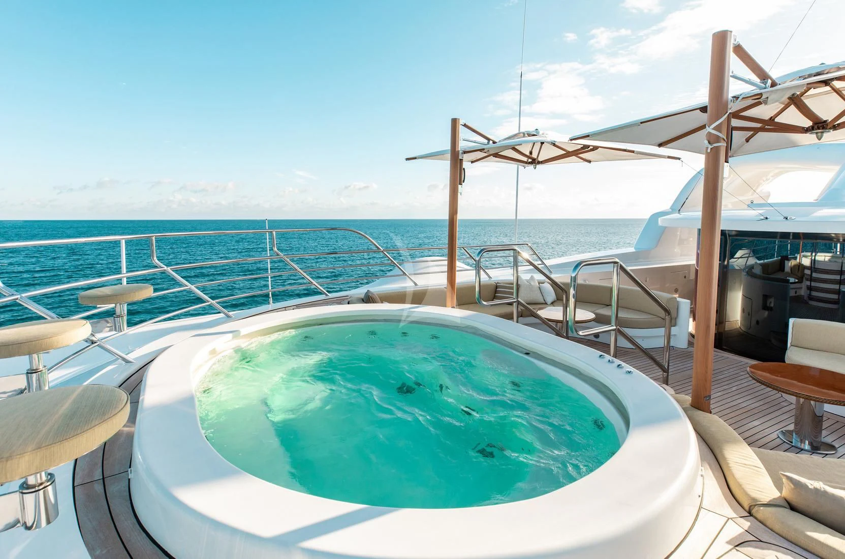 a pool on a deck aboard SORRENTO Yacht for Sale