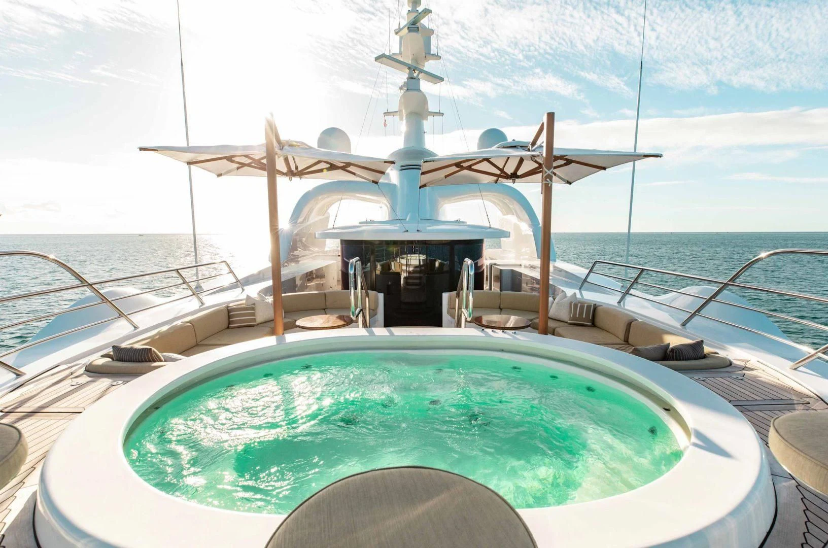 a swimming pool on a boat aboard SORRENTO Yacht for Sale
