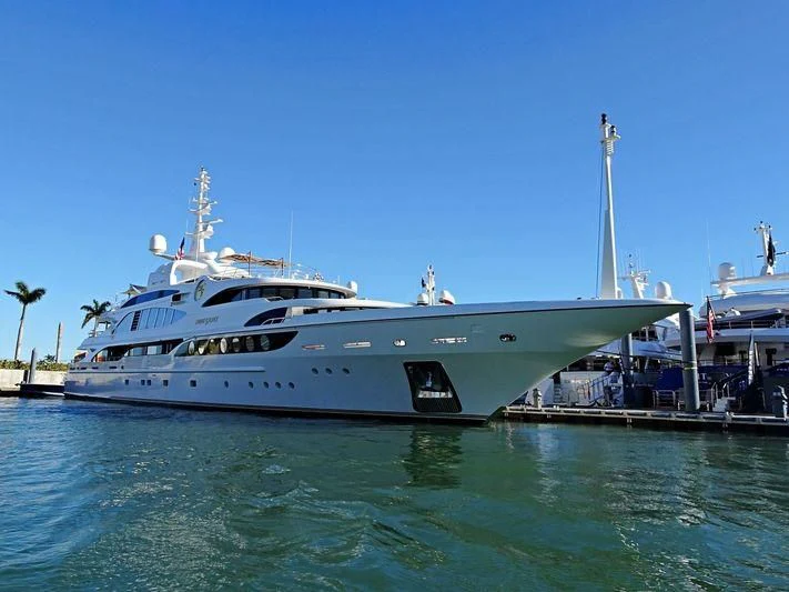 a large white boat in the water aboard SORRENTO Yacht for Sale
