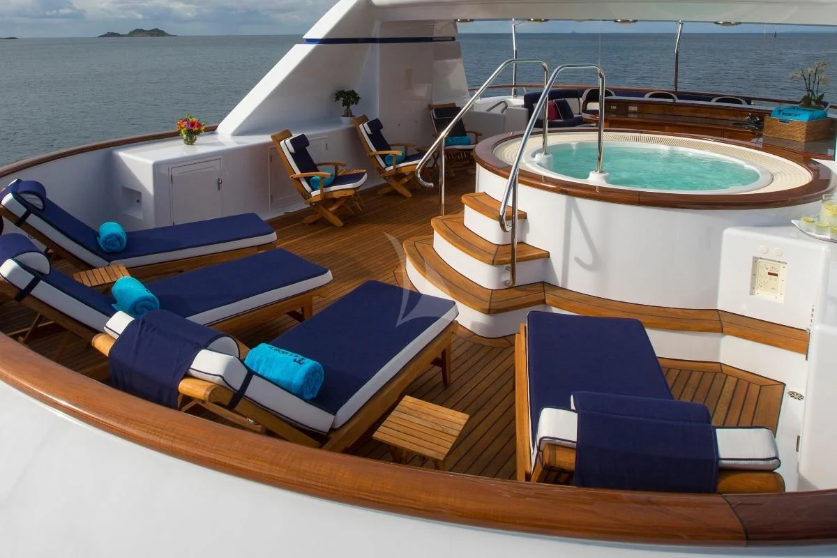 a boat on the water aboard TELEOST Yacht for Sale