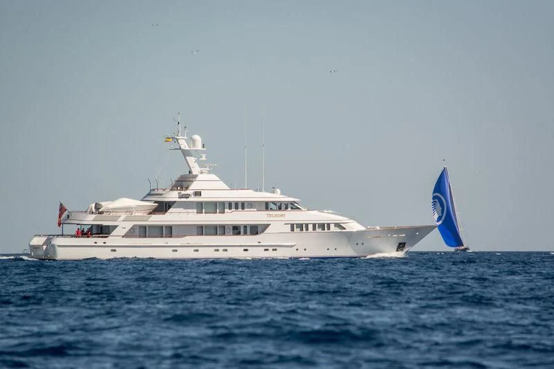 a boat in the water aboard TELEOST Yacht for Sale