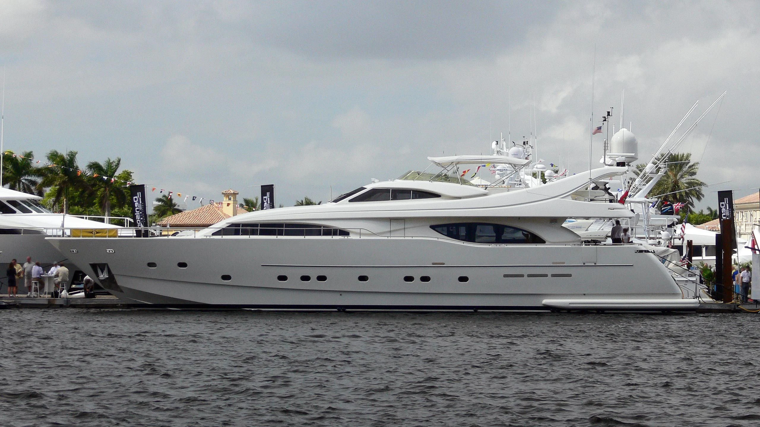 a white yacht on the water aboard SINPATICO Yacht for Sale