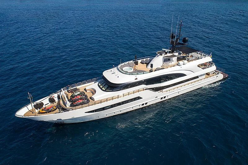 a boat in the water aboard HALLO Yacht for Sale