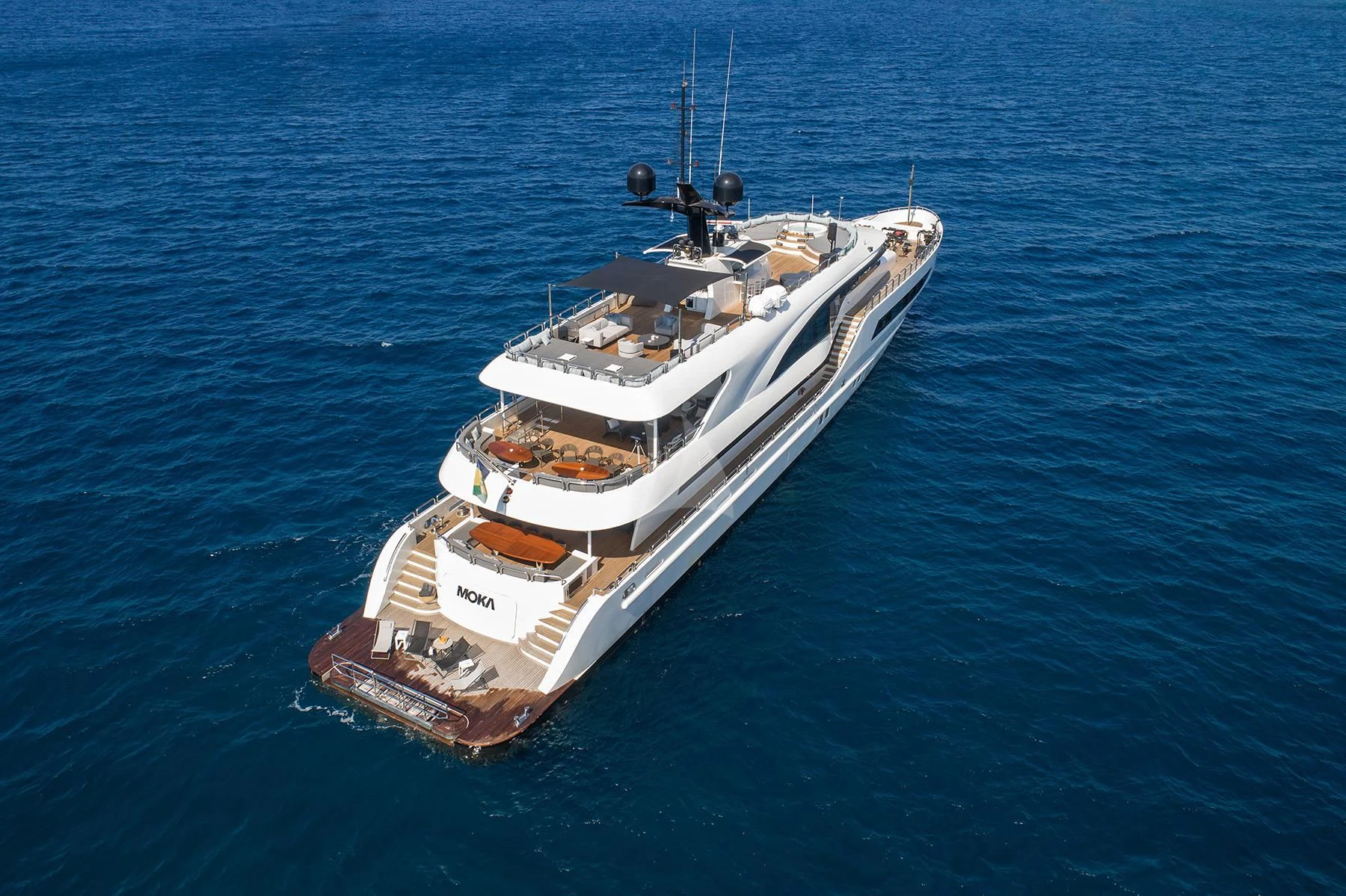 a boat in the water aboard HALLO Yacht for Sale