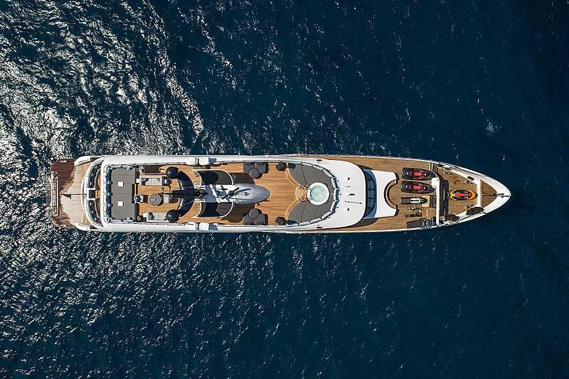 a metal object with a logo on it aboard HALLO Yacht for Sale