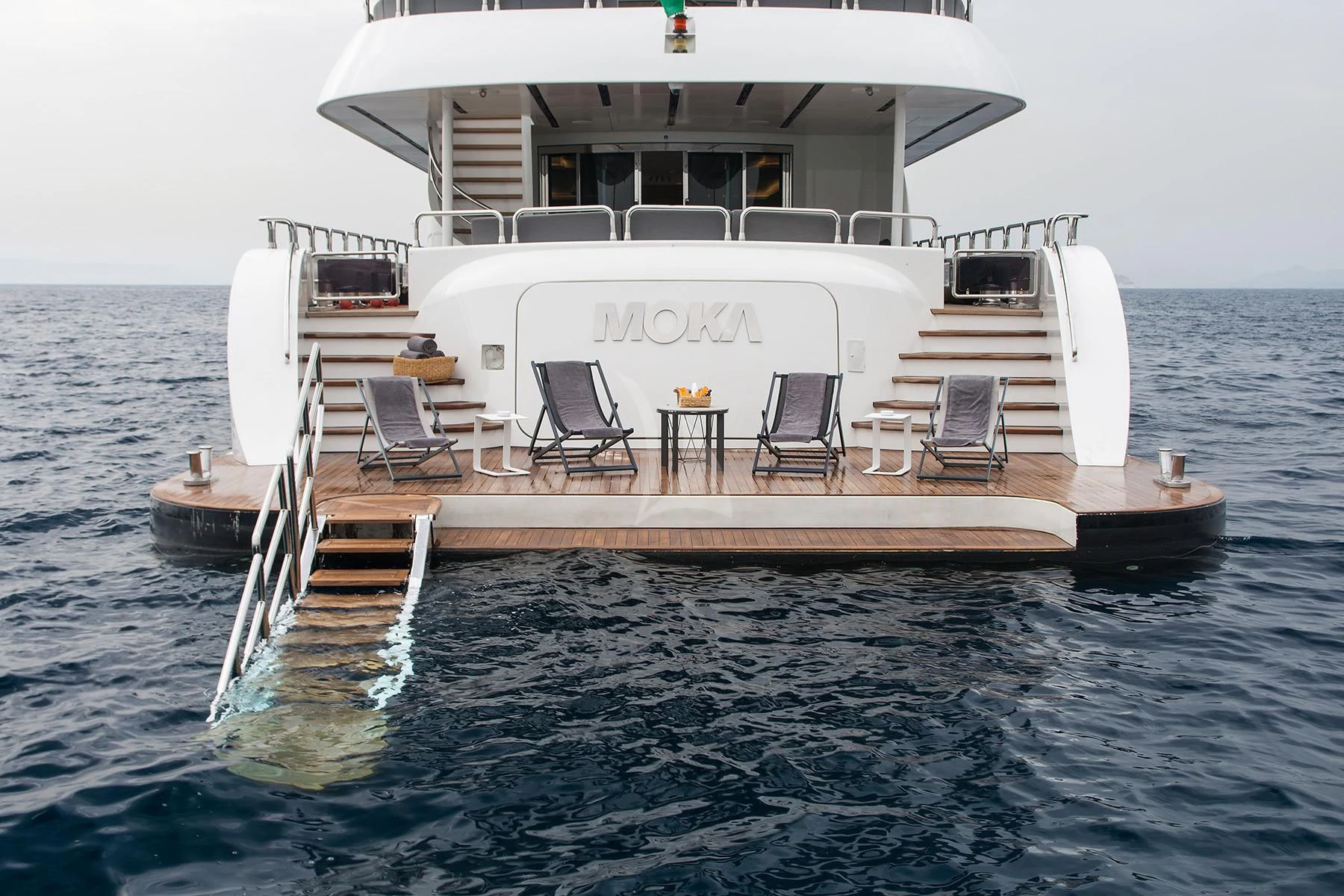 a boat on the water aboard HALLO Yacht for Sale