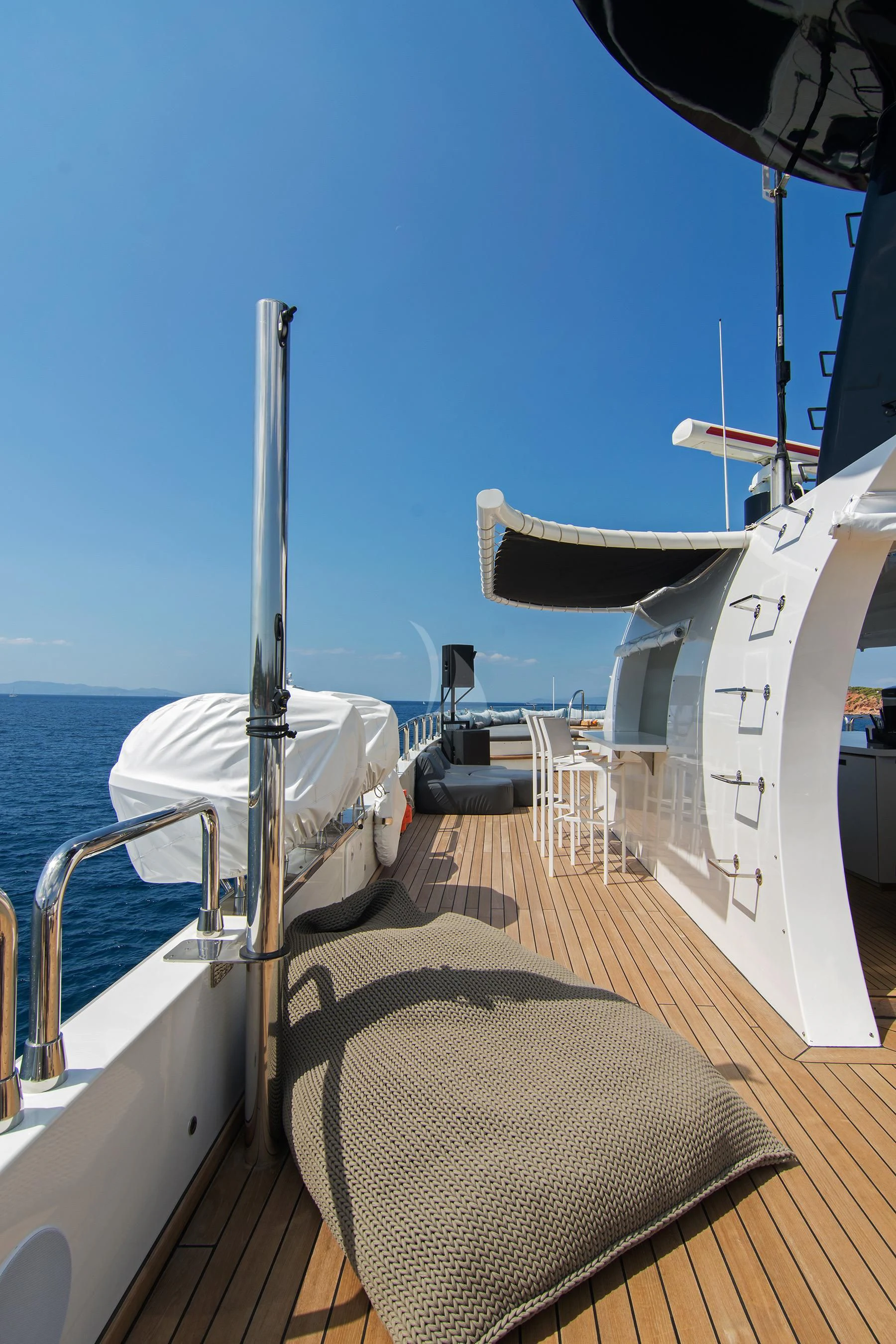 a boat on the water aboard HALLO Yacht for Sale