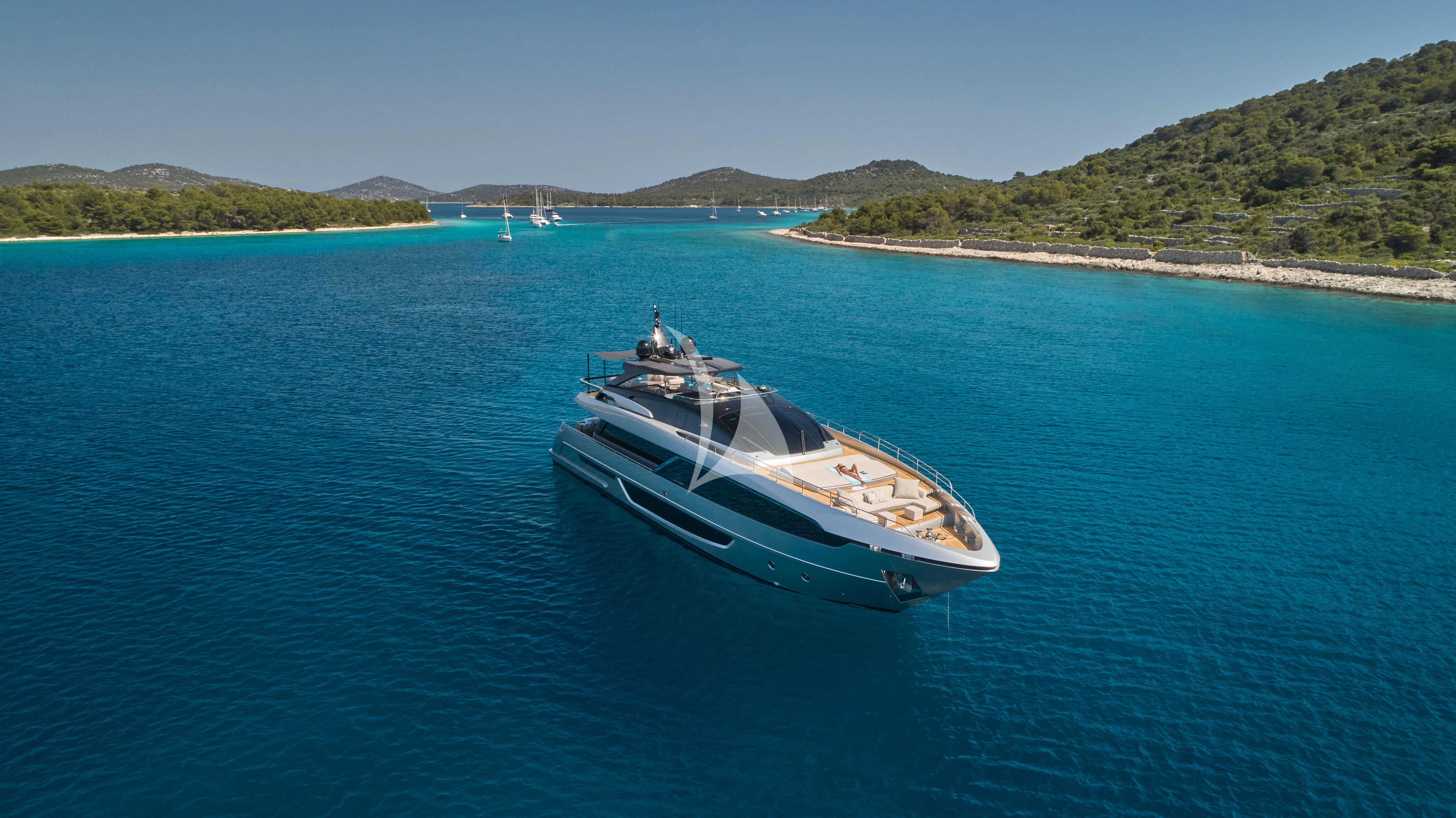 a boat in the water aboard NIKITA Yacht for Sale