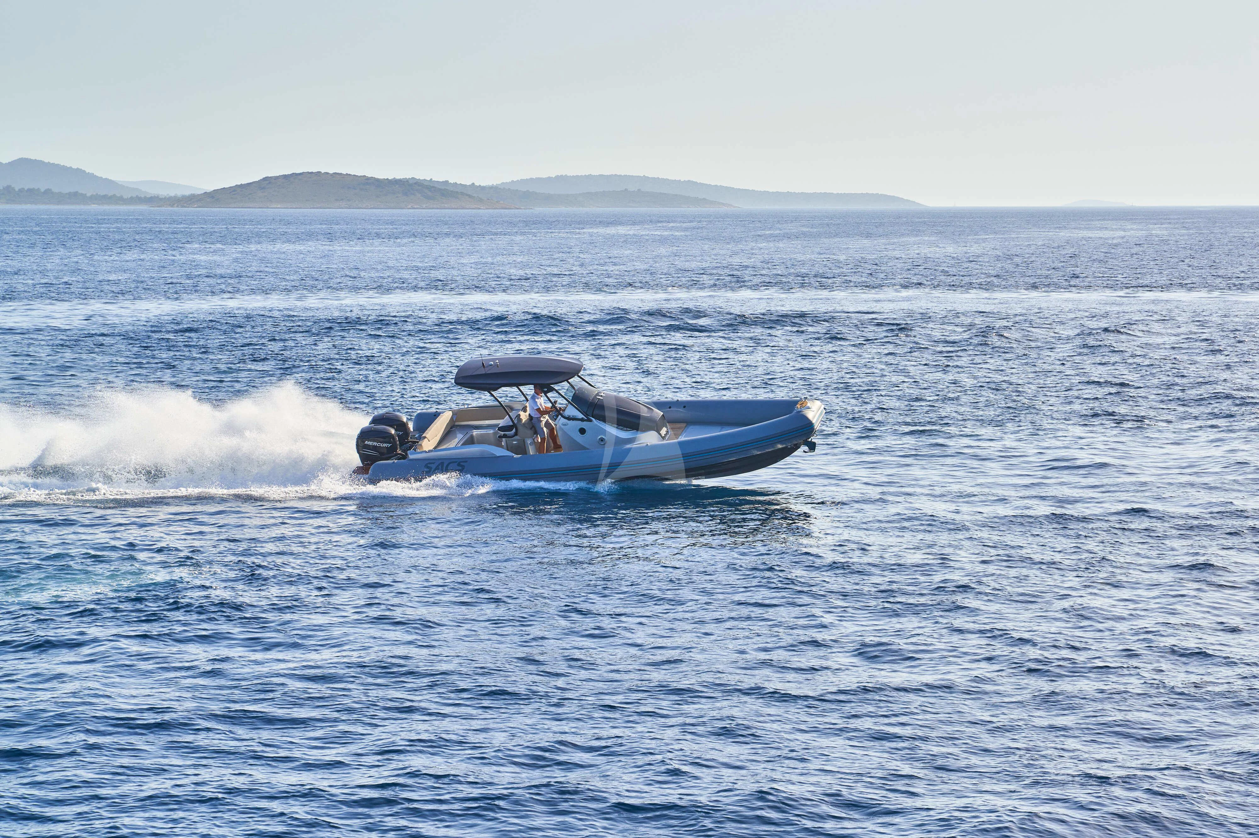 a boat in the water aboard NIKITA Yacht for Sale