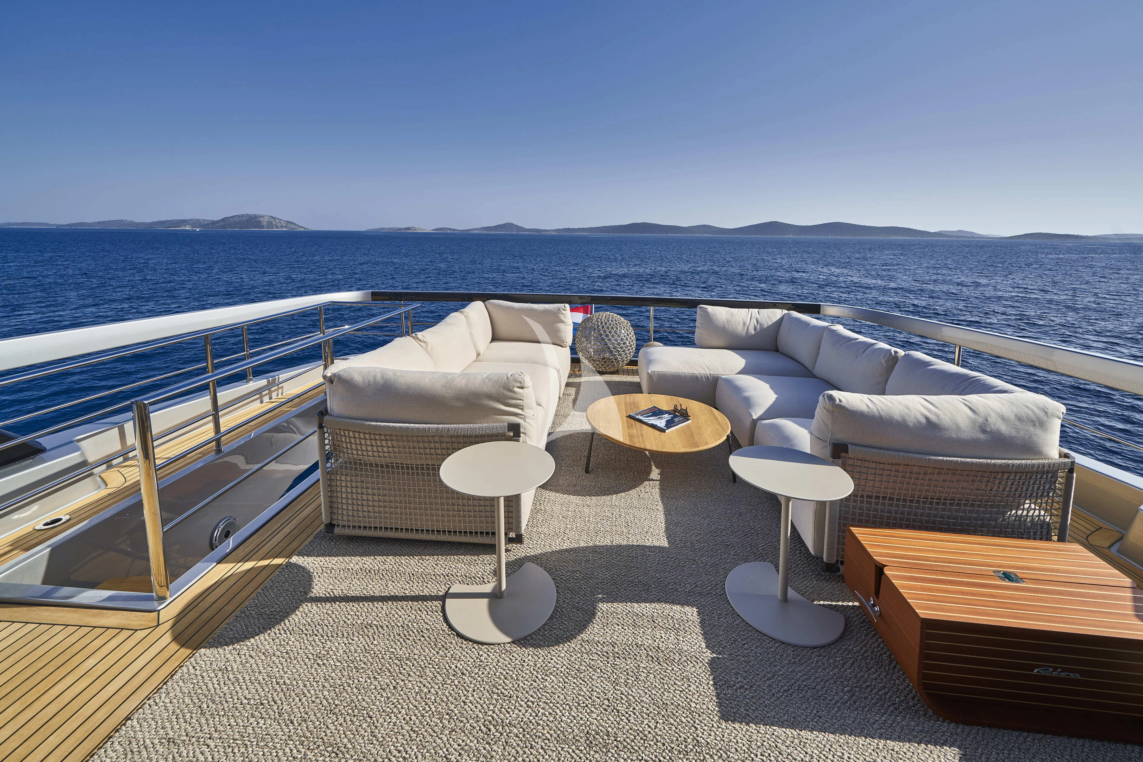 a boat on the water aboard NIKITA Yacht for Sale