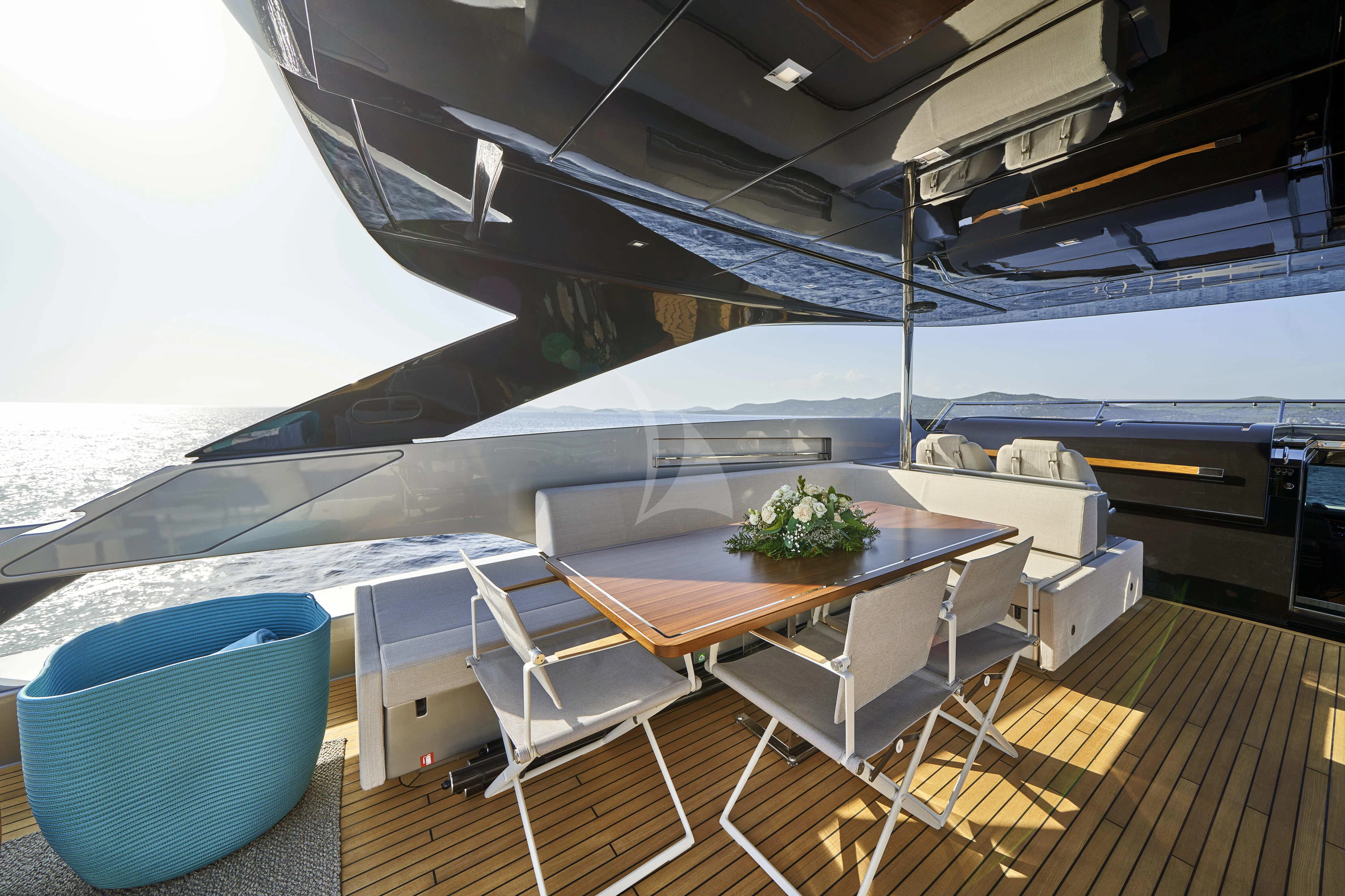 a boat on the water aboard NIKITA Yacht for Sale