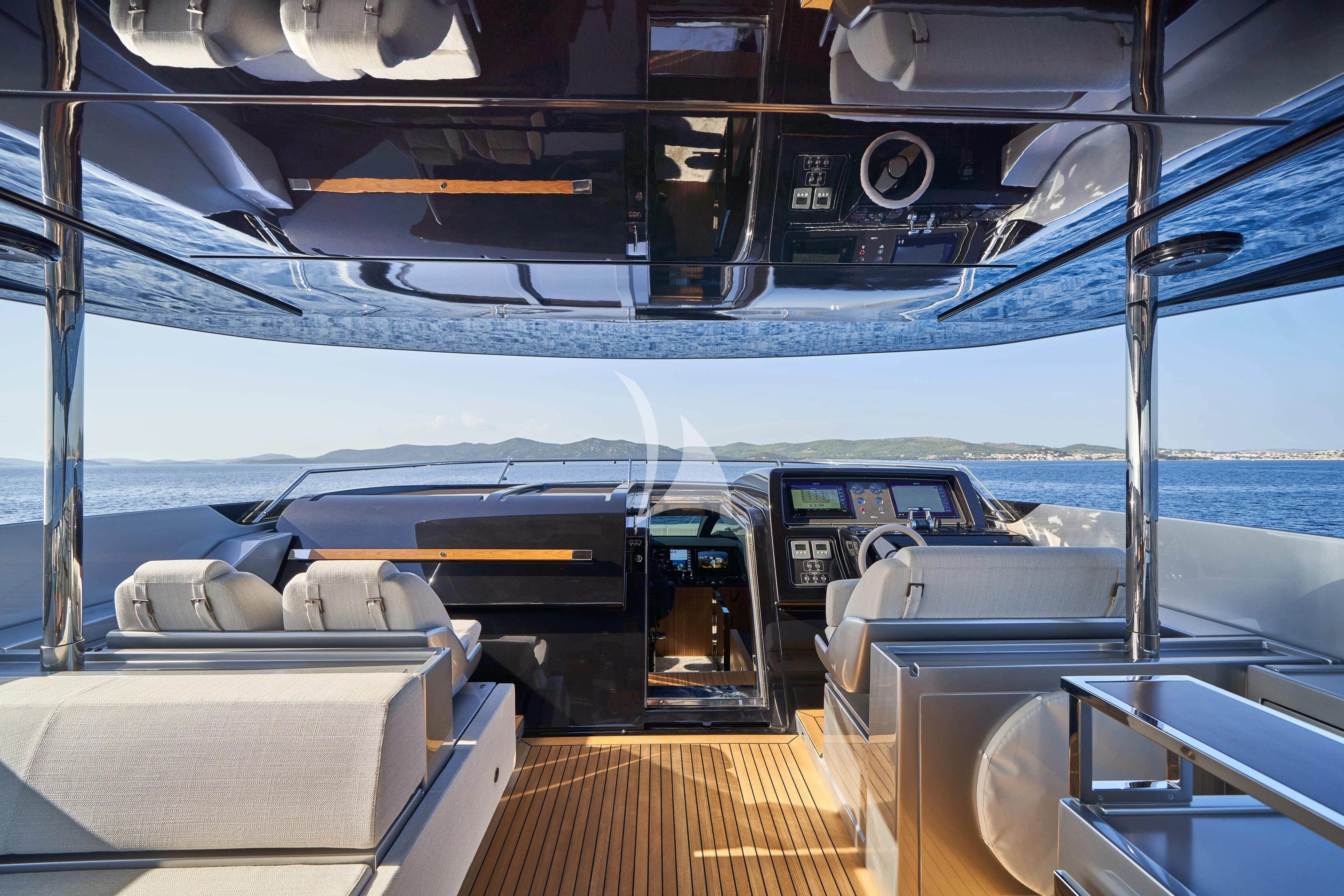 inside of a boat aboard NIKITA Yacht for Sale