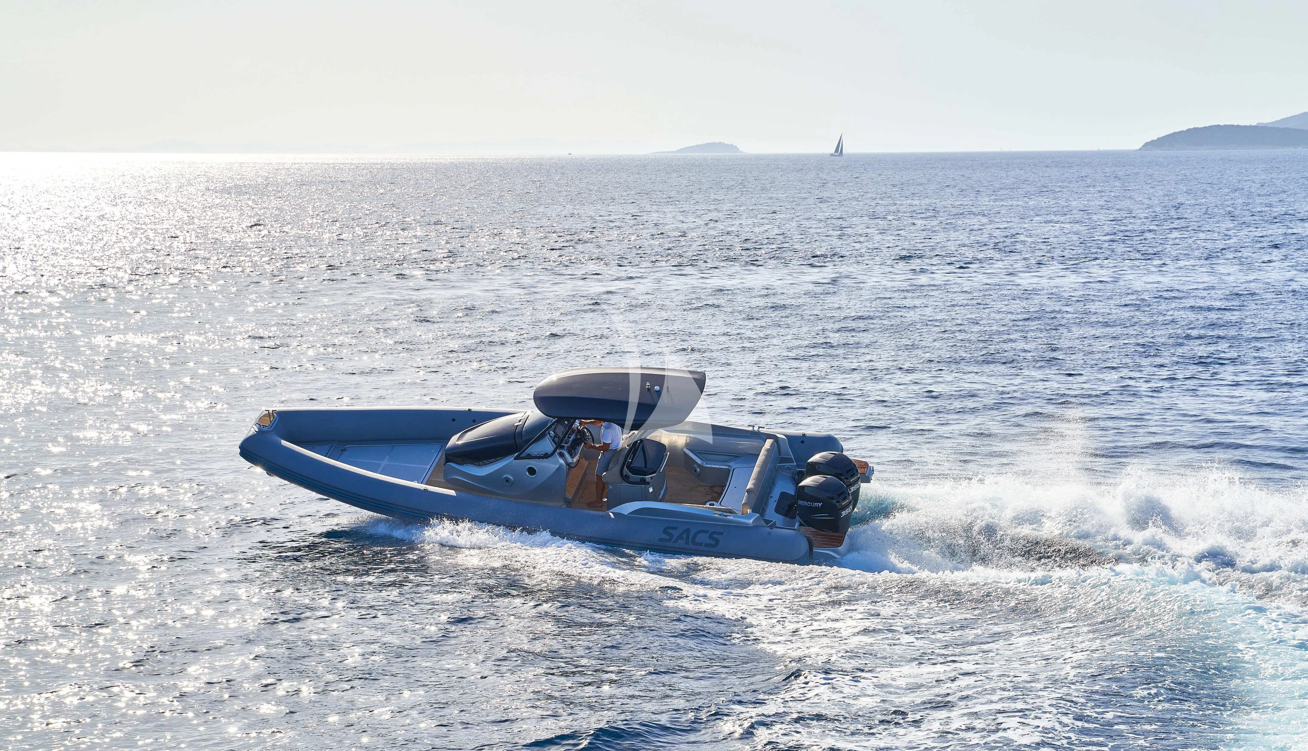 a boat in the water aboard NIKITA Yacht for Sale