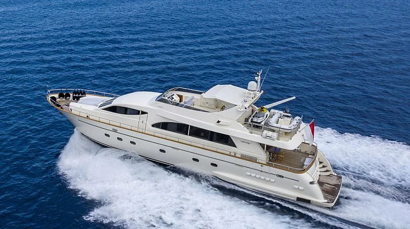 a boat on the water aboard ACE1 Yacht for Sale