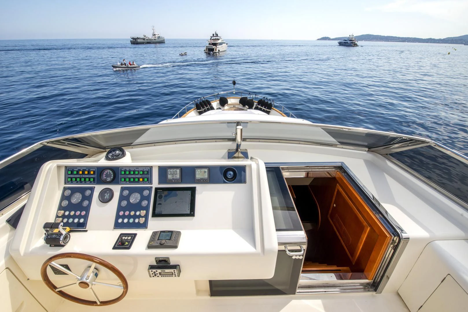 a boat on the water aboard ACE1 Yacht for Sale